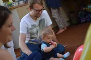 dad and baby at Signs and Sounds