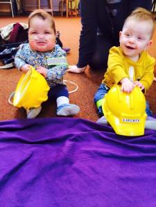 Imogen and Liberty safety baby signing