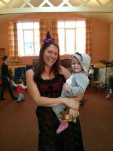 halloween baby and signs and sounds leader Rachel