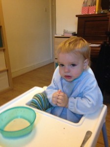 Luka signing all gone signs and sounds